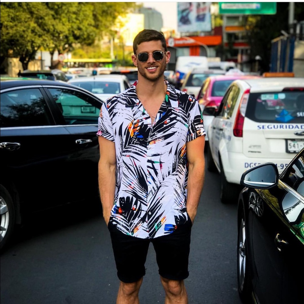 Printed Button Down